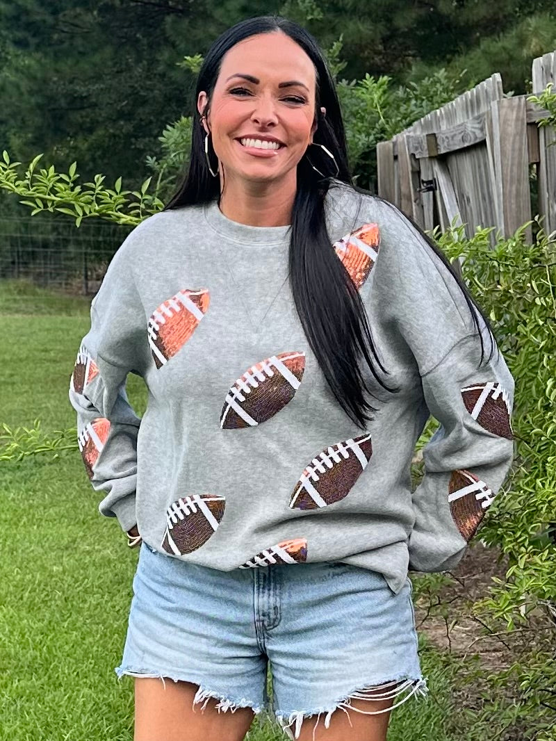 All Over Football Sweatshirt