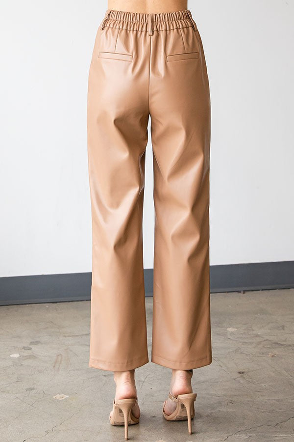 The Candace Faux Leather Pants