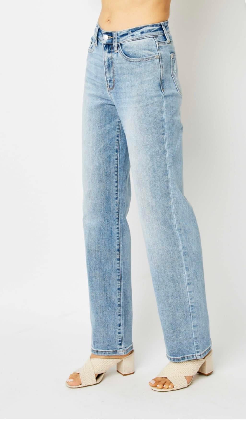 Judy Blue High Waist Straight Leg Jeans