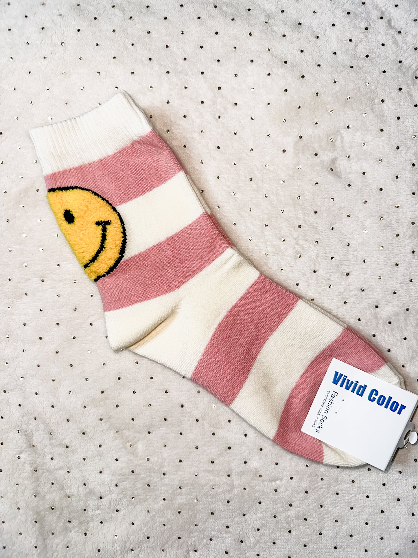 Stripe Smiley Socks