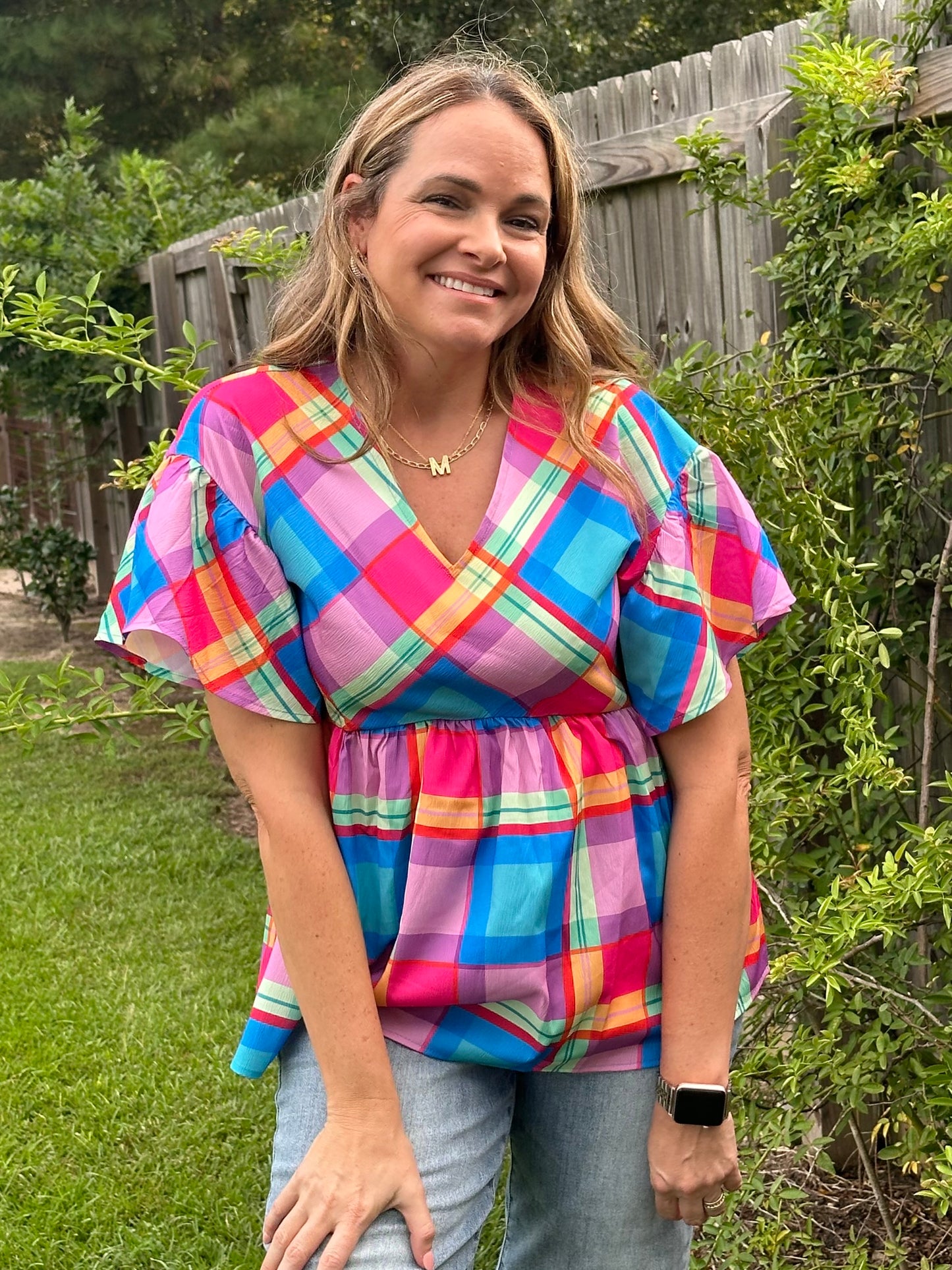 Mad About Plaid Top