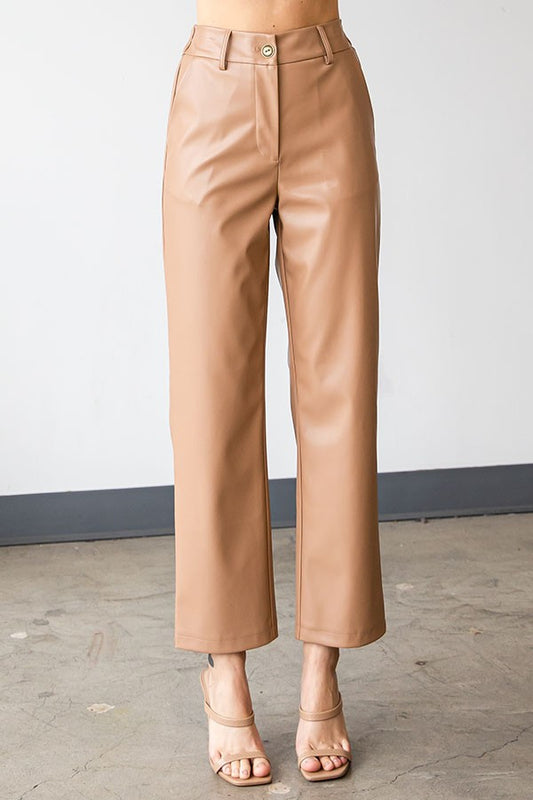 The Candace Faux Leather Pants