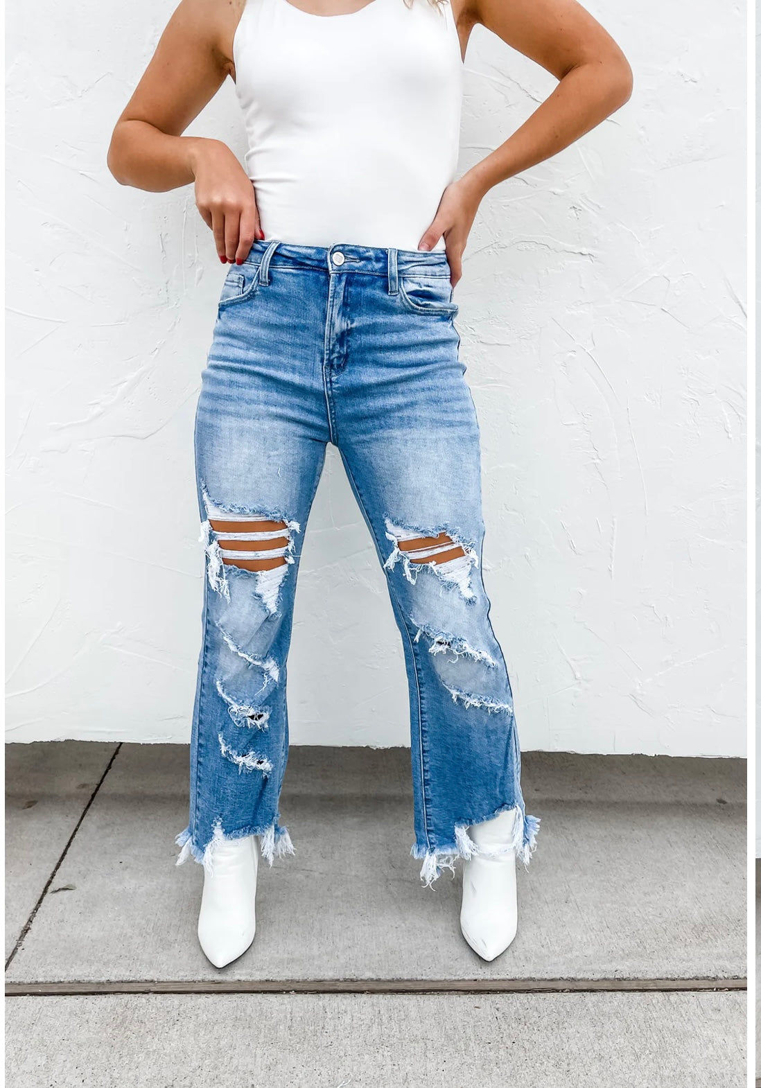 Urban Distressed Crop Jean