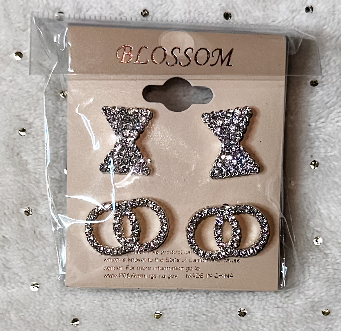 Bows & Rings Earring Set