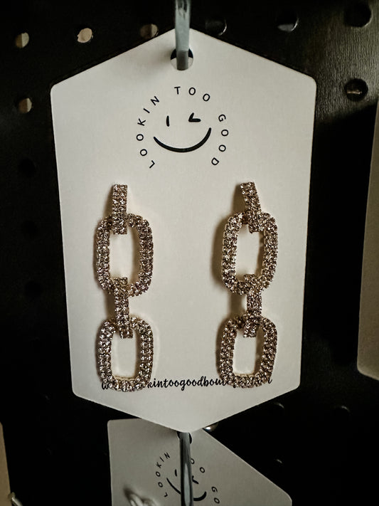 Bling Chain Earrings